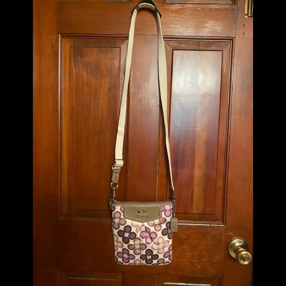 Coach Signature C Sateen Leather Crossbody